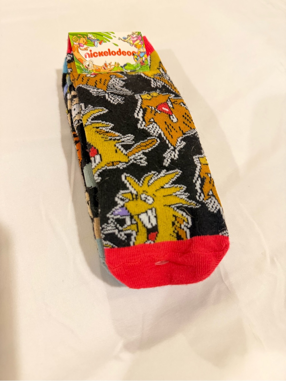 Nickelodeon Socks in Black, Yellow & Red